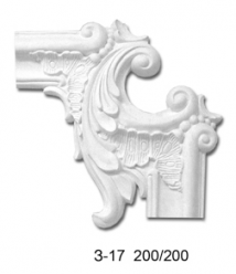 Обрамление для зеркала из гипса ArtDeco З-17