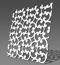 Резная 3D перегородка S5 Горячие калачи