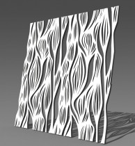 Резная 3D перегородка А4 Океанские глубины